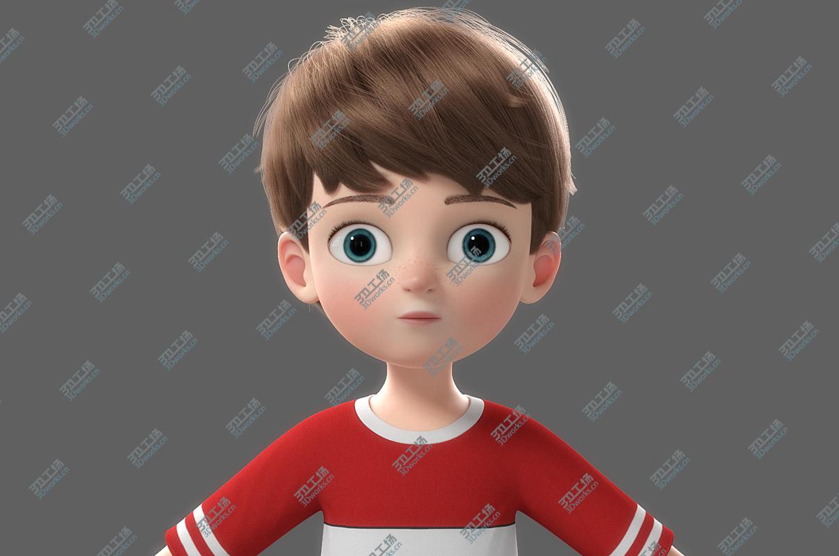 images/goods_img/20210313/Cartoon Boy NoRig 3D model/3.jpg
